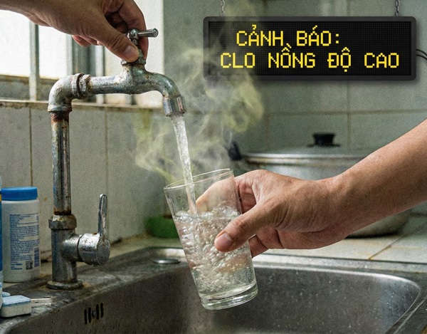 nước máy có mùi clo