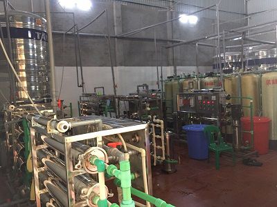 Hệ thống lọc nước tại xưởng sản xuất nước tự động