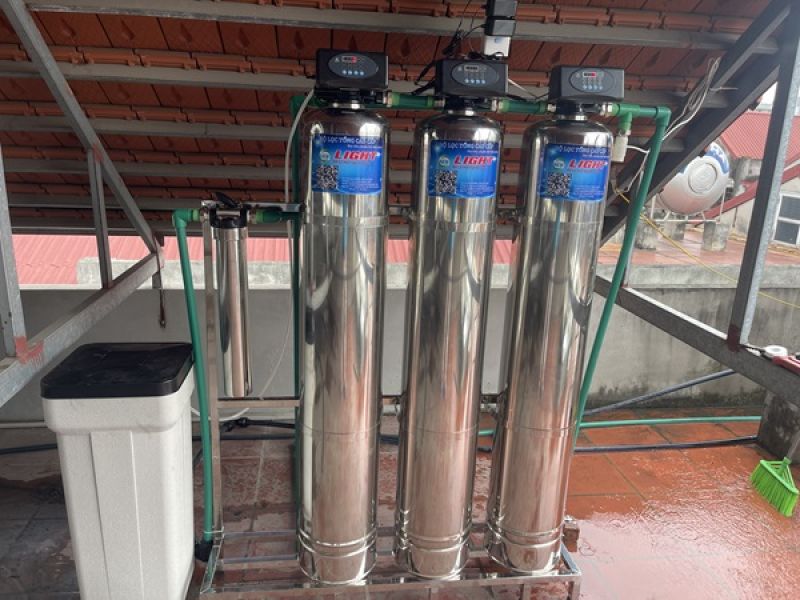 Dự &aacute;n lắp đặt hệ thống lọc tổng NL3A NewLight xử l&yacute; nước m&aacute;y tại Long Bi&ecirc;n, H&agrave; Nội